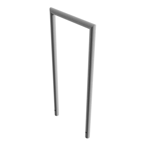 Schake Abweisebügel auf Gehrung, Ø48mm Breite: 500mm, Höhe: 1200 mm ohne Querholm, feuerverzinkt