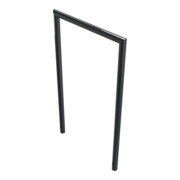 Schake Abweisebügel auf Gehrung, Ø48mm Breite: 700mm, Höhe: 1200 mm ohne Querholm, beschichtet-2