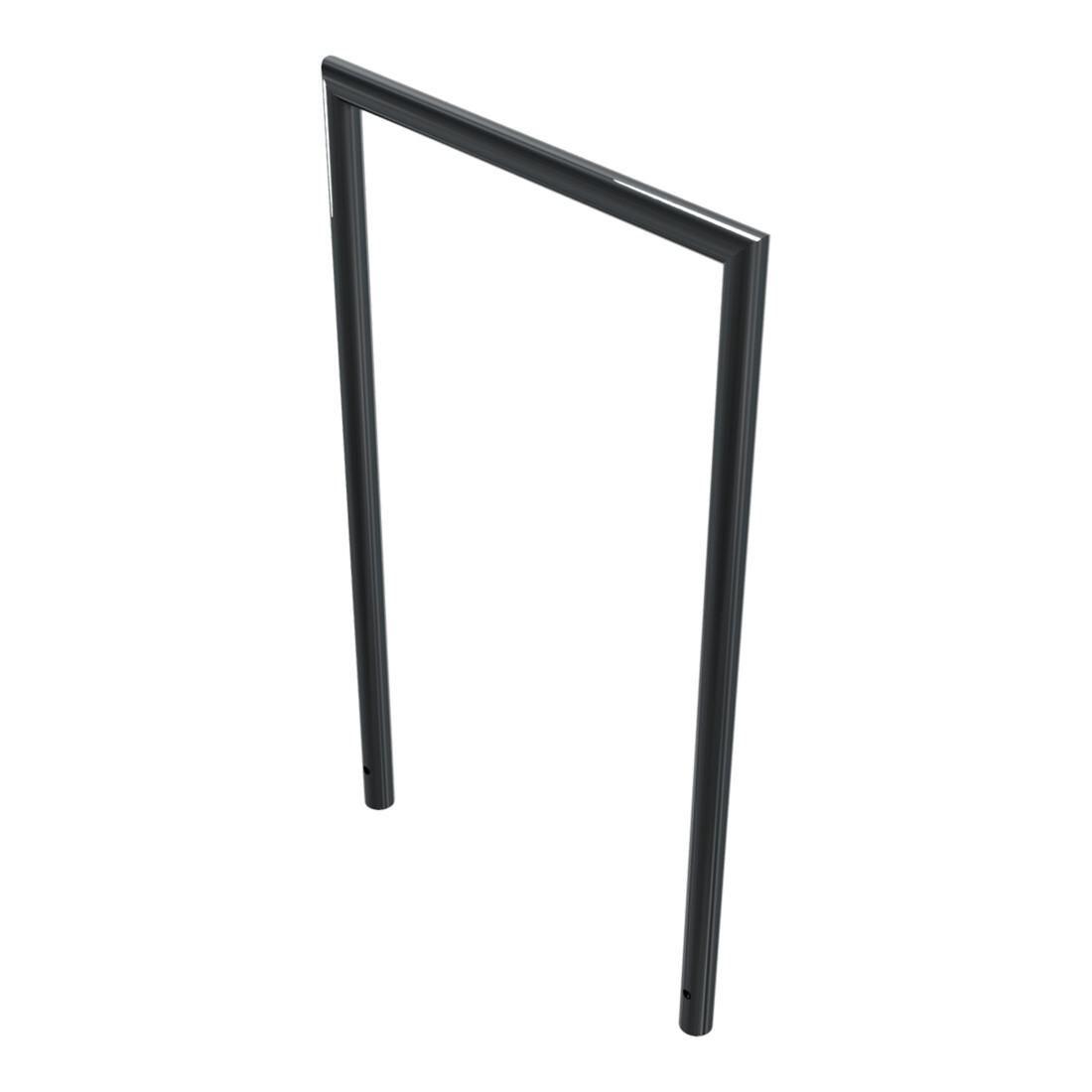 Schake Abweisebügel auf Gehrung, Ø48mm Breite: 700mm, Höhe: 1200 mm ohne Querholm, beschichtet