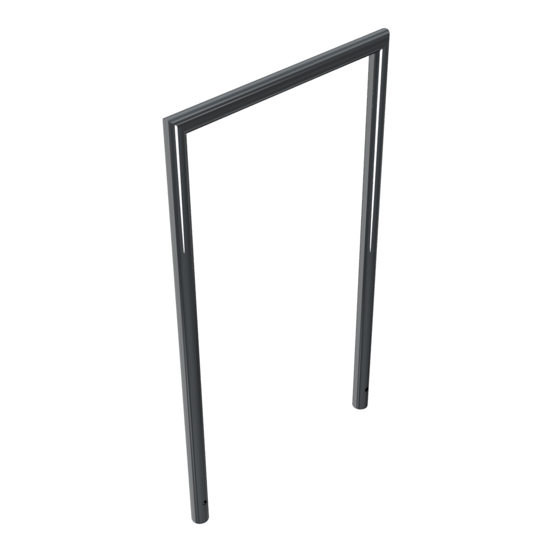 Schake Abweisebügel auf Gehrung, Ø48mm Breite: 700mm, Höhe: 1200 mm ohne Querholm, beschichtet