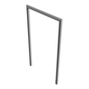 Schake Abweisebügel auf Gehrung, Ø48mm Breite: 700mm, Höhe: 1200 mm ohne Querholm, feuerverzinkt-5