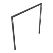 Schake Abweisebügel auf Gehrung, Ø48mm Breite: 1200mm, Höhe: 1200 mm ohne Querholm, beschichtet-5