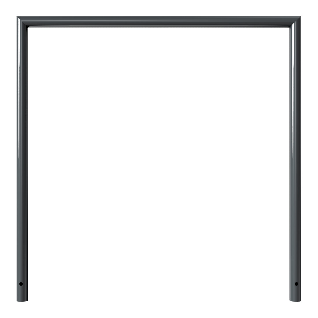 Schake Abweisebügel auf Gehrung, Ø48mm Breite: 1200mm, Höhe: 1200 mm ohne Querholm, beschichtet