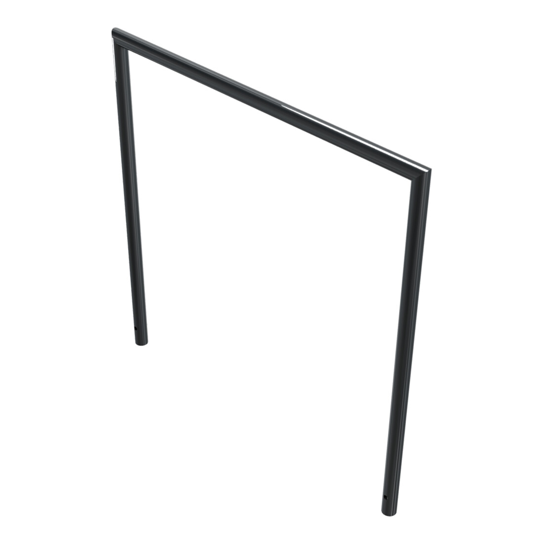 Schake Abweisebügel auf Gehrung, Ø48mm Breite: 1200mm, Höhe: 1200 mm ohne Querholm, beschichtet
