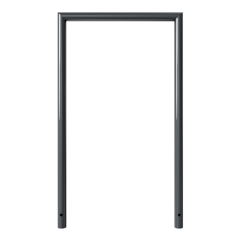 Schake Abweisebügel auf Gehrung, Ø48mm Breite: 700mm, Höhe: 1200 mm ohne Querholm, beschichtet