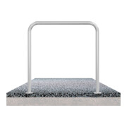 Schake Abweisebügel aus Stahlrohr Ø 48 x 2,5 mm Breite: 1000 mm, Höhe: 1000 mm ohne Querholm, zum Aufdübeln