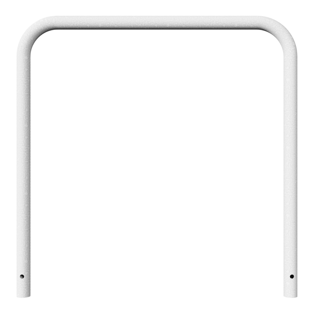 Schake Abweisebügel aus Stahlrohr Ø 48 x 2,5 mm Breite: 1000 mm, Höhe: 1000 mm ohne Querholm, zum Einbetonieren