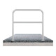 Schake Abweisebügel aus Stahlrohr Ø 48 x 2,5 mm Breite: 1000 mm, Höhe: 1000 mm + Querholm, zum Aufdübeln-1