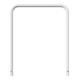 Schake Abweisebügel aus Stahlrohr Ø 48 x 2,5 mm Breite: 1000 mm, Höhe: 1200 mm ohne Querholm, zum Einbetonieren