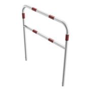 Schake Abweisebügel aus Stahlrohr Ø 48 x 2,5 mm Breite: 1000 mm, Höhe: 1200 mm + Querholm, beschichtet, zum Einbetonieren-2