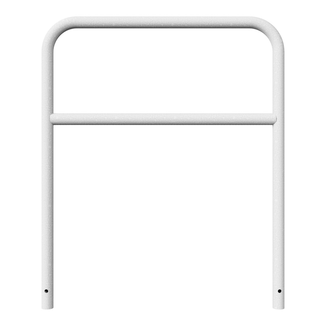 Schake Abweisebügel aus Stahlrohr Ø 48 x 2,5 mm Breite: 1000 mm, Höhe: 1200 mm + Querholm, zum Einbetonieren