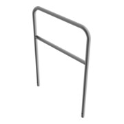 Schake Abweisebügel aus Stahlrohr Ø 48 x 2,5 mm Breite: 1000 mm, Höhe: 1400 mm + Querholm, zum Einbetonieren-2