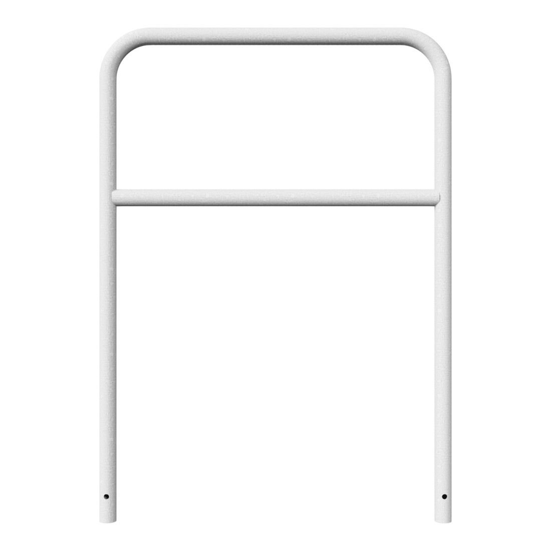 Schake Abweisebügel aus Stahlrohr Ø 48 x 2,5 mm Breite: 1000 mm, Höhe: 1400 mm + Querholm, zum Einbetonieren