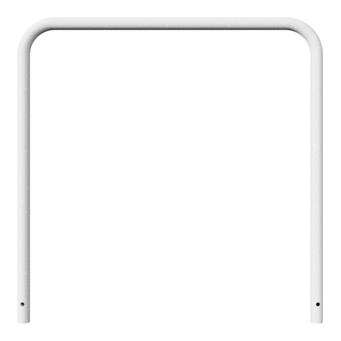 Schake Abweisebügel aus Stahlrohr Ø 48 x 2,5 mm Breite: 1200 mm, Höhe: 1200 mm ohne Querholm, zum Einbetonieren