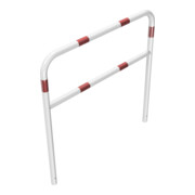 Schake Abweisebügel aus Stahlrohr Ø 48 x 2,5 mm Breite: 1200 mm, Höhe: 1200 mm + Querholm, beschichtet, zum Einbetonieren-5