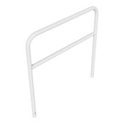 Schake Abweisebügel aus Stahlrohr Ø 48 x 2,5 mm Breite: 1200 mm, Höhe: 1200 mm + Querholm, zum Einbetonieren-5
