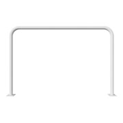Schake Abweisebügel aus Stahlrohr Ø 48 x 2,5 mm Breite: 1500 mm, Höhe: 1000 mm ohne Querholm, zum Aufdübeln-4