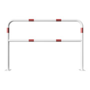 Schake Abweisebügel aus Stahlrohr Ø 48 x 2,5 mm Breite: 1500 mm, Höhe: 1000 mm + Querholm, beschichtet, zum Aufdübeln-5