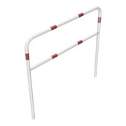 Schake Abweisebügel aus Stahlrohr Ø 48 x 2,5 mm Breite: 1500 mm, Höhe: 1400 mm + Querholm, beschichtet, zum Einbetonieren-5