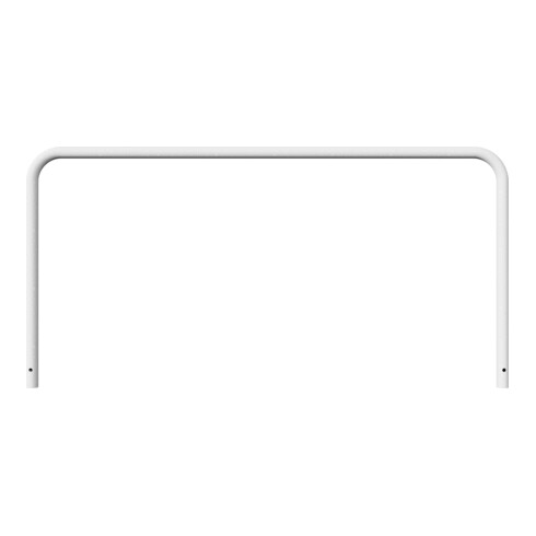 Schake Abweisebügel aus Stahlrohr Ø 48 x 2,5 mm Breite: 2000 mm, Höhe: 1000 mm ohne Querholm, zum Einbetonieren
