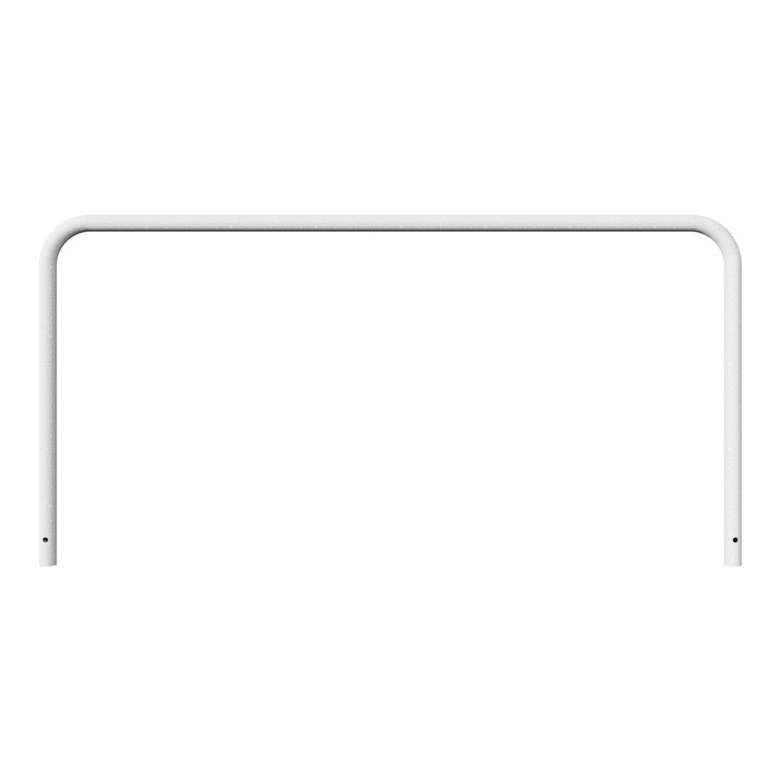 Schake Abweisebügel aus Stahlrohr Ø 48 x 2,5 mm Breite: 2000 mm, Höhe: 1000 mm ohne Querholm, zum Einbetonieren
