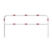 Schake Abweisebügel aus Stahlrohr Ø 48 x 2,5 mm Breite: 2000 mm, Höhe: 1000 mm + Querholm, beschichtet, zum Aufdübeln-4