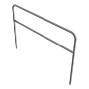 Schake Abweisebügel aus Stahlrohr Ø 48 x 2,5 mm Breite: 2000 mm, Höhe: 1400 mm + Querholm, zum Einbetonieren-4