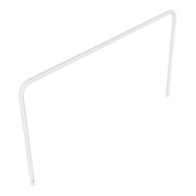 Schake Abweisebügel aus Stahlrohr Ø 48 x 2,5 mm Breite: 2500 mm, Höhe: 1400 mm ohne Querholm, zum Einbetonieren-5