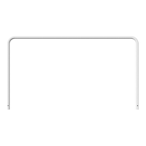Schake Abweisebügel aus Stahlrohr Ø 48 x 2,5 mm Breite: 2500 mm, Höhe: 1400 mm ohne Querholm, zum Einbetonieren