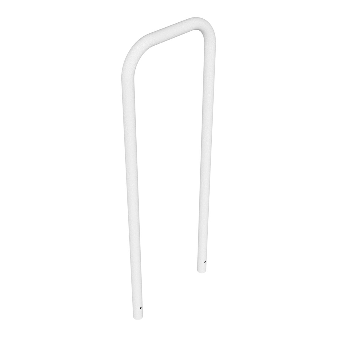 Schake Abweisebügel aus Stahlrohr Ø 48 x 2,5 mm Breite: 500 mm, Höhe: 1400 mm ohne Querholm, zum Einbetonieren