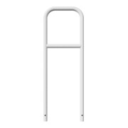 Schake Abweisebügel aus Stahlrohr Ø 48 x 2,5 mm Breite: 500 mm, Höhe: 1400 mm + Querholm, zum Einbetonieren-4