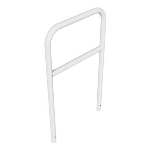 Schake Abweisebügel aus Stahlrohr Ø 48 x 2,5 mm Breite: 700 mm, Höhe: 1200 mm + Querholm, zum Einbetonieren