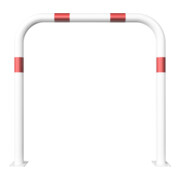 Schake Abweisebügel aus Stahlrohr Ø 60 x 2,5 mm Breite: 1000 mm, Höhe: 1000 mm ohne Querholm, beschichtet, zum Aufdübeln-4