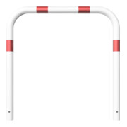 Schake Abweisebügel aus Stahlrohr Ø 60 x 2,5 mm Breite: 1000 mm, Höhe: 1000 mm ohne Querholm, beschichtet, zum Einbetonieren-5