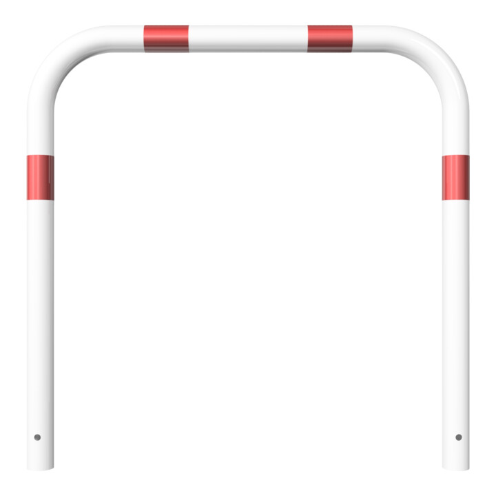 Schake Abweisebügel aus Stahlrohr Ø 60 x 2,5 mm Breite: 1000 mm, Höhe: 1000 mm ohne Querholm, beschichtet, zum Einbetonieren