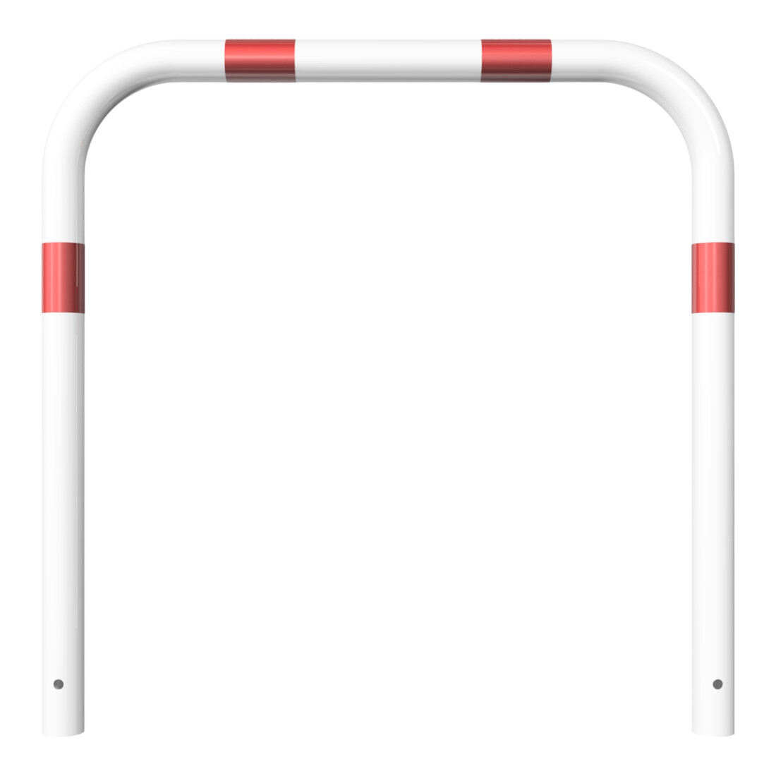 Schake Abweisebügel aus Stahlrohr Ø 60 x 2,5 mm Breite: 1000 mm, Höhe: 1000 mm ohne Querholm, beschichtet, zum Einbetonieren