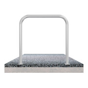 Schake Abweisebügel aus Stahlrohr Ø 60 x 2,5 mm Breite: 1000 mm, Höhe: 1000 mm ohne Querholm, zum Aufdübeln