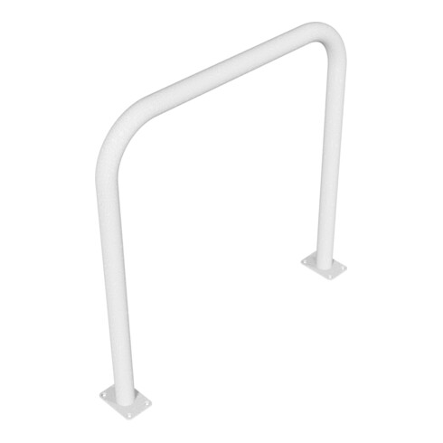 Schake Abweisebügel aus Stahlrohr Ø 60 x 2,5 mm Breite: 1000 mm, Höhe: 1000 mm ohne Querholm, zum Aufdübeln