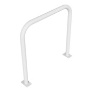 Schake Abweisebügel aus Stahlrohr Ø 60 x 2,5 mm Breite: 1000 mm, Höhe: 1000 mm ohne Querholm, zum Aufdübeln-4