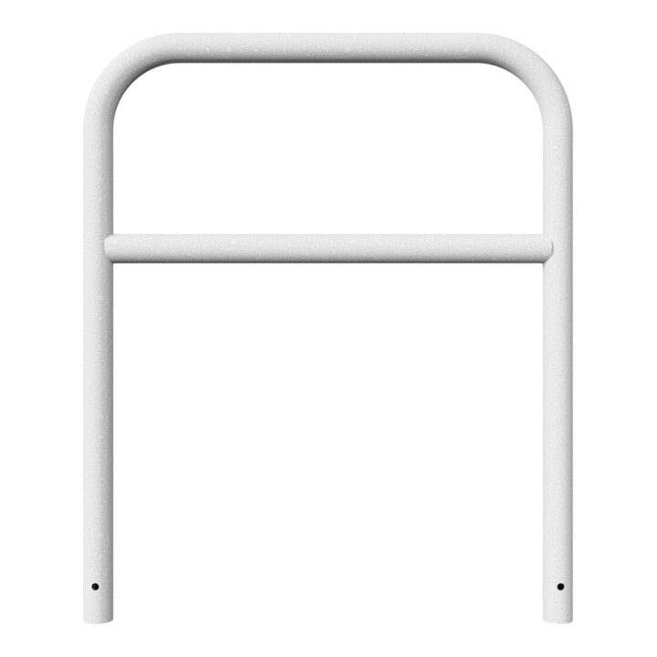 Schake Abweisebügel aus Stahlrohr Ø 60 x 2,5 mm Breite: 1000 mm, Höhe: 1200 mm + Querholm, zum Einbetonieren