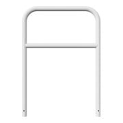 Schake Abweisebügel aus Stahlrohr Ø 60 x 2,5 mm Breite: 1000 mm, Höhe: 1400 mm + Querholm, zum Einbetonieren-5