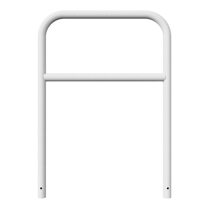 Schake Abweisebügel aus Stahlrohr Ø 60 x 2,5 mm Breite: 1000 mm, Höhe: 1400 mm + Querholm, zum Einbetonieren