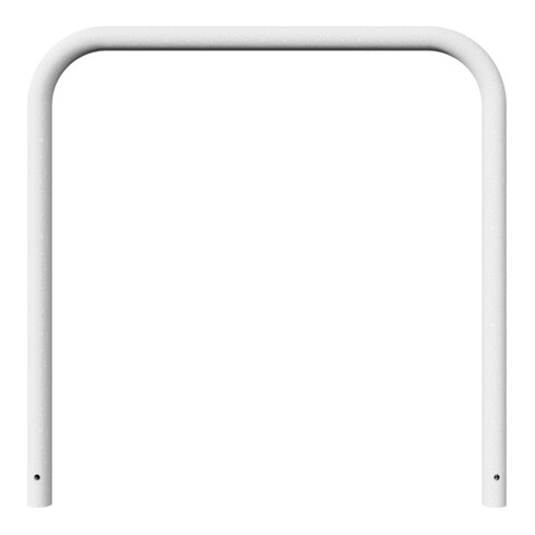 Schake Abweisebügel aus Stahlrohr Ø 60 x 2,5 mm Breite: 1200 mm, Höhe: 1200 mm ohne Querholm, zum Einbetonieren