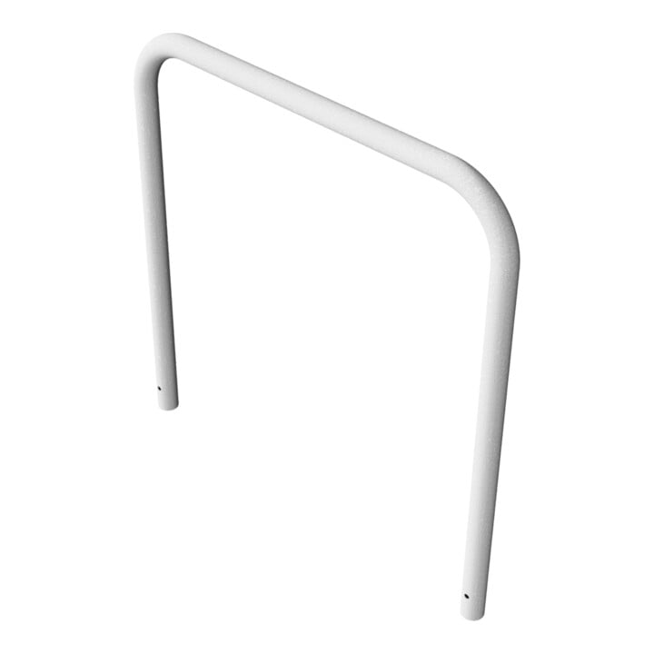 Schake Abweisebügel aus Stahlrohr Ø 60 x 2,5 mm Breite: 1200 mm, Höhe: 1200 mm ohne Querholm, zum Einbetonieren