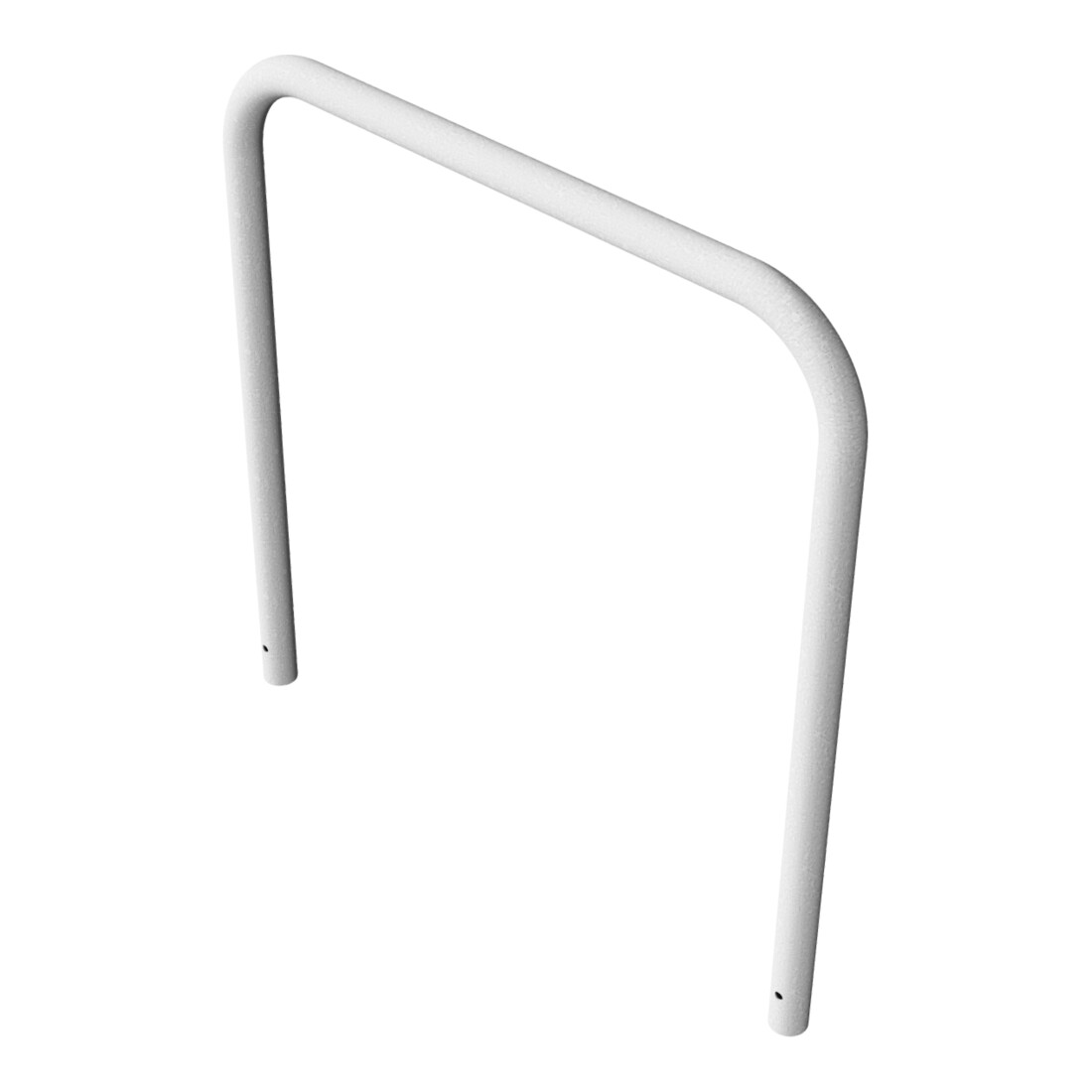 Schake Abweisebügel aus Stahlrohr Ø 60 x 2,5 mm Breite: 1200 mm, Höhe: 1200 mm ohne Querholm, zum Einbetonieren