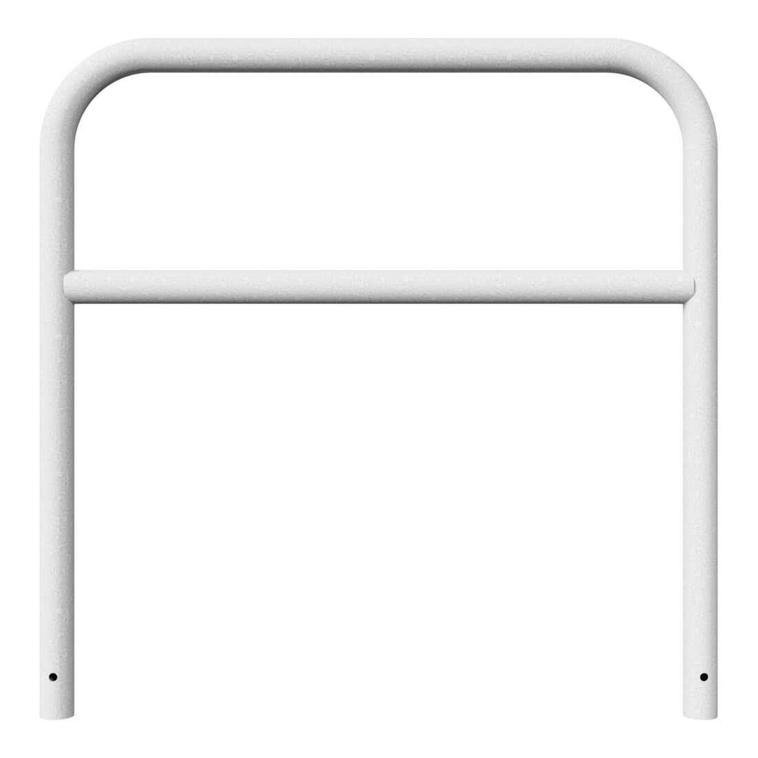 Schake Abweisebügel aus Stahlrohr Ø 60 x 2,5 mm Breite: 1200 mm, Höhe: 1200 mm + Querholm, zum Einbetonieren