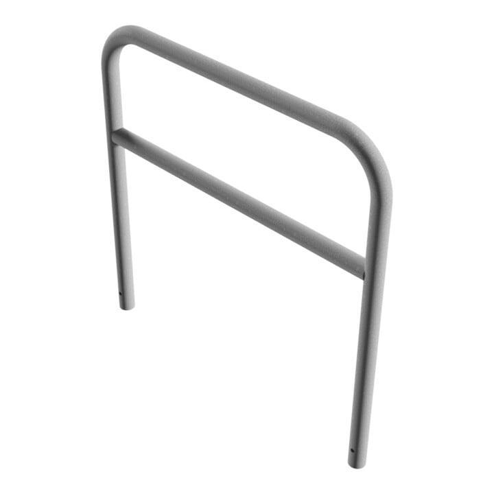 Schake Abweisebügel aus Stahlrohr Ø 60 x 2,5 mm Breite: 1200 mm, Höhe: 1200 mm + Querholm, zum Einbetonieren