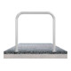 Schake Abweisebügel aus Stahlrohr Ø 60 x 2,5 mm Breite: 1500 mm, Höhe: 1000 mm ohne Querholm, zum Aufdübeln-1