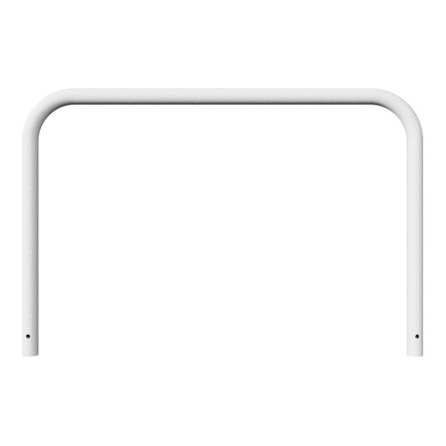 Schake Abweisebügel aus Stahlrohr Ø 60 x 2,5 mm Breite: 1500 mm, Höhe: 1000 mm ohne Querholm, zum Einbetonieren