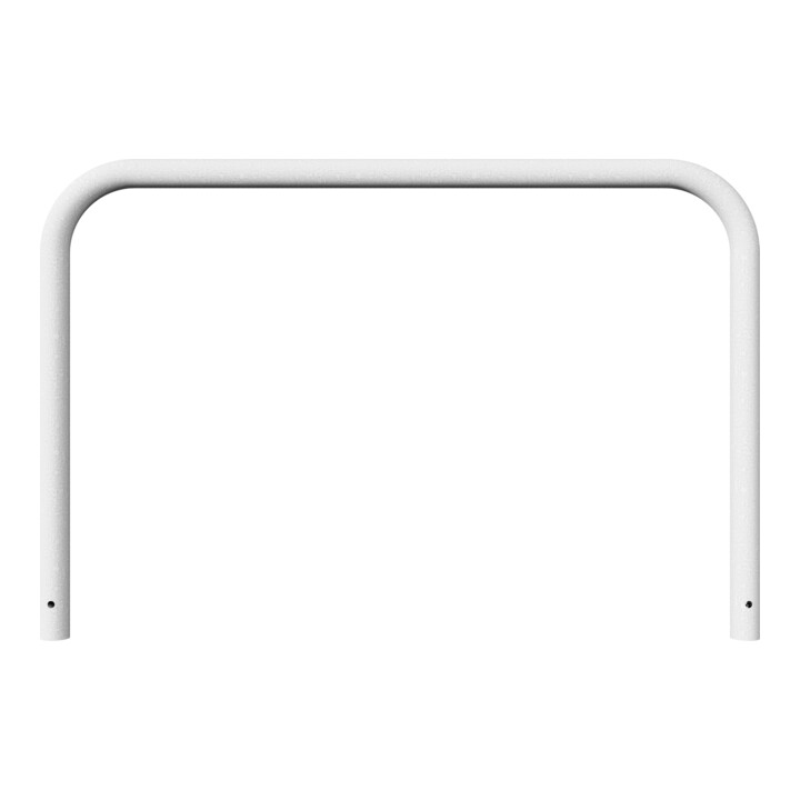 Schake Abweisebügel aus Stahlrohr Ø 60 x 2,5 mm Breite: 1500 mm, Höhe: 1000 mm ohne Querholm, zum Einbetonieren